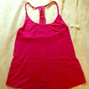 Gilly Hicks Small Bright Pink Swing Style Tank NWT